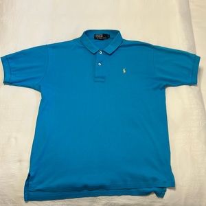 Ralph Lauren Polo - turquoise - vintage 90’s, size L